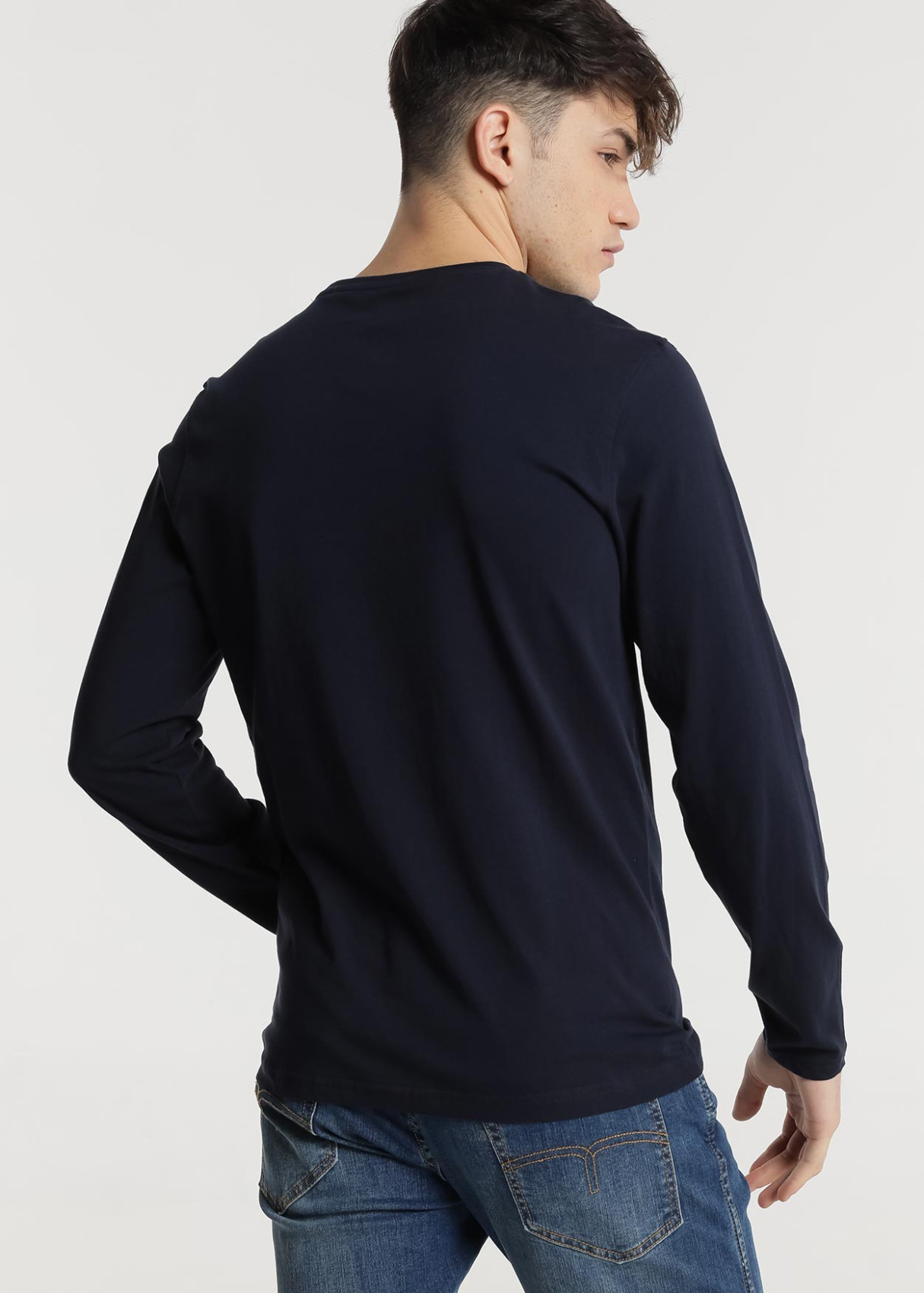 Camiseta manga larga Básica Tannen Biff azul