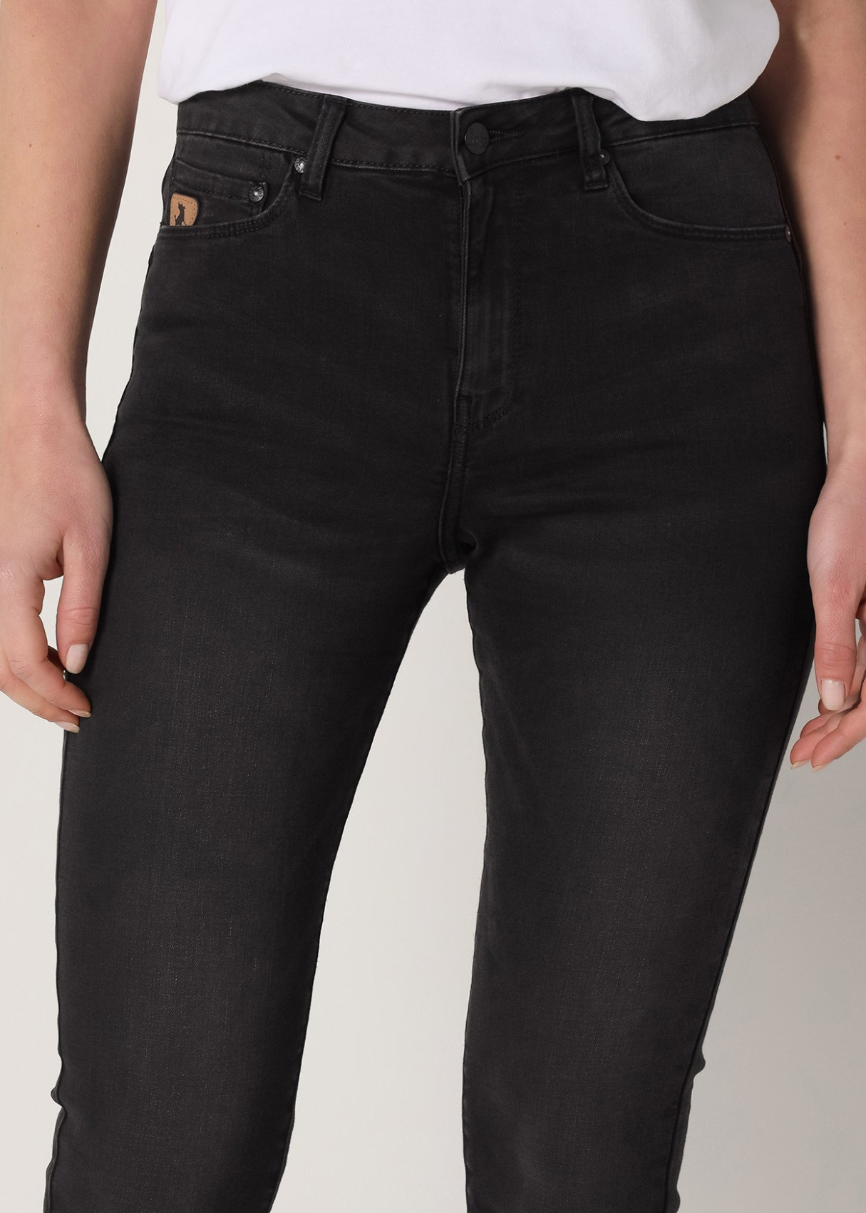 Jeans Push Up Flare Cintura Media Premium PUSHY FLARE-ABY NEGRO