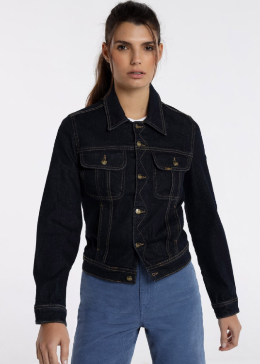 Cazadora Denim Bleach Azul