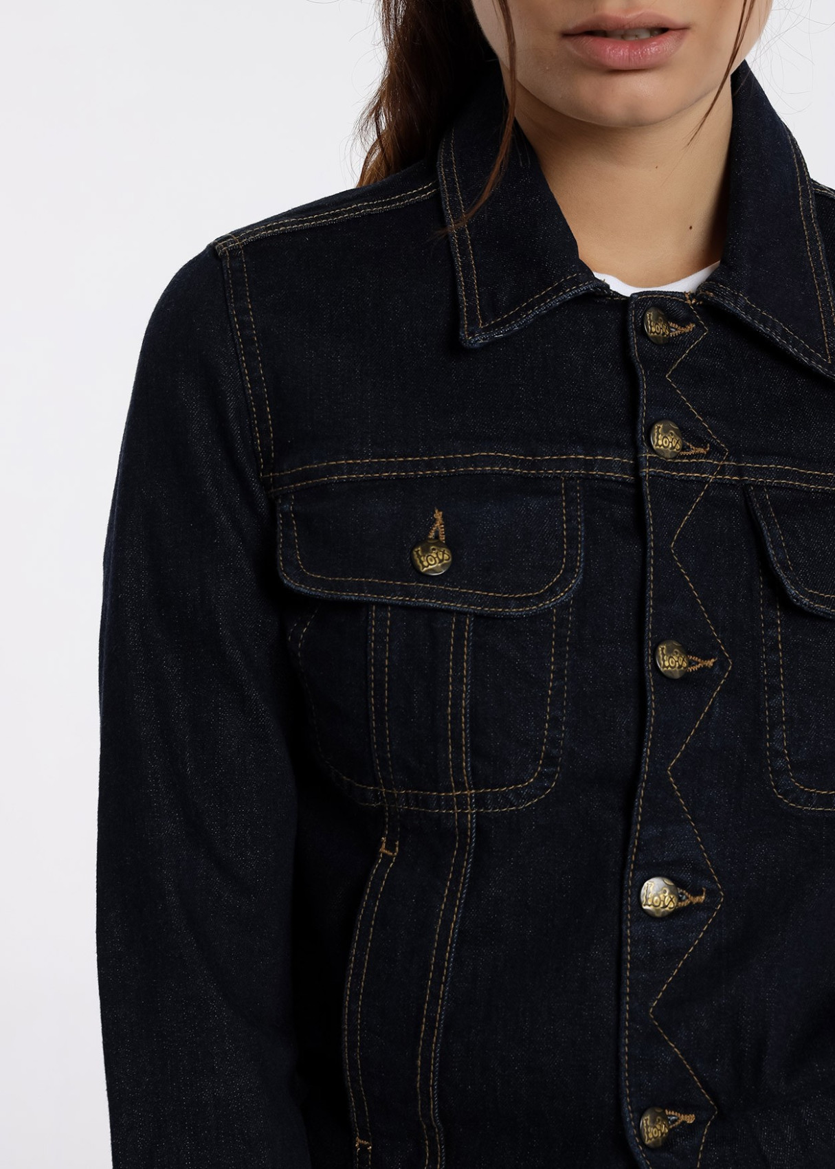 Cazadora Denim Bleach Azul
