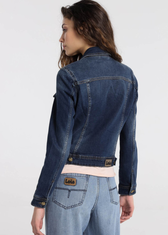 Cazadora Denim básica azul