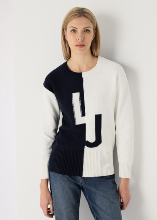 Jersey Cuello redondo Corte Intarsia LJ