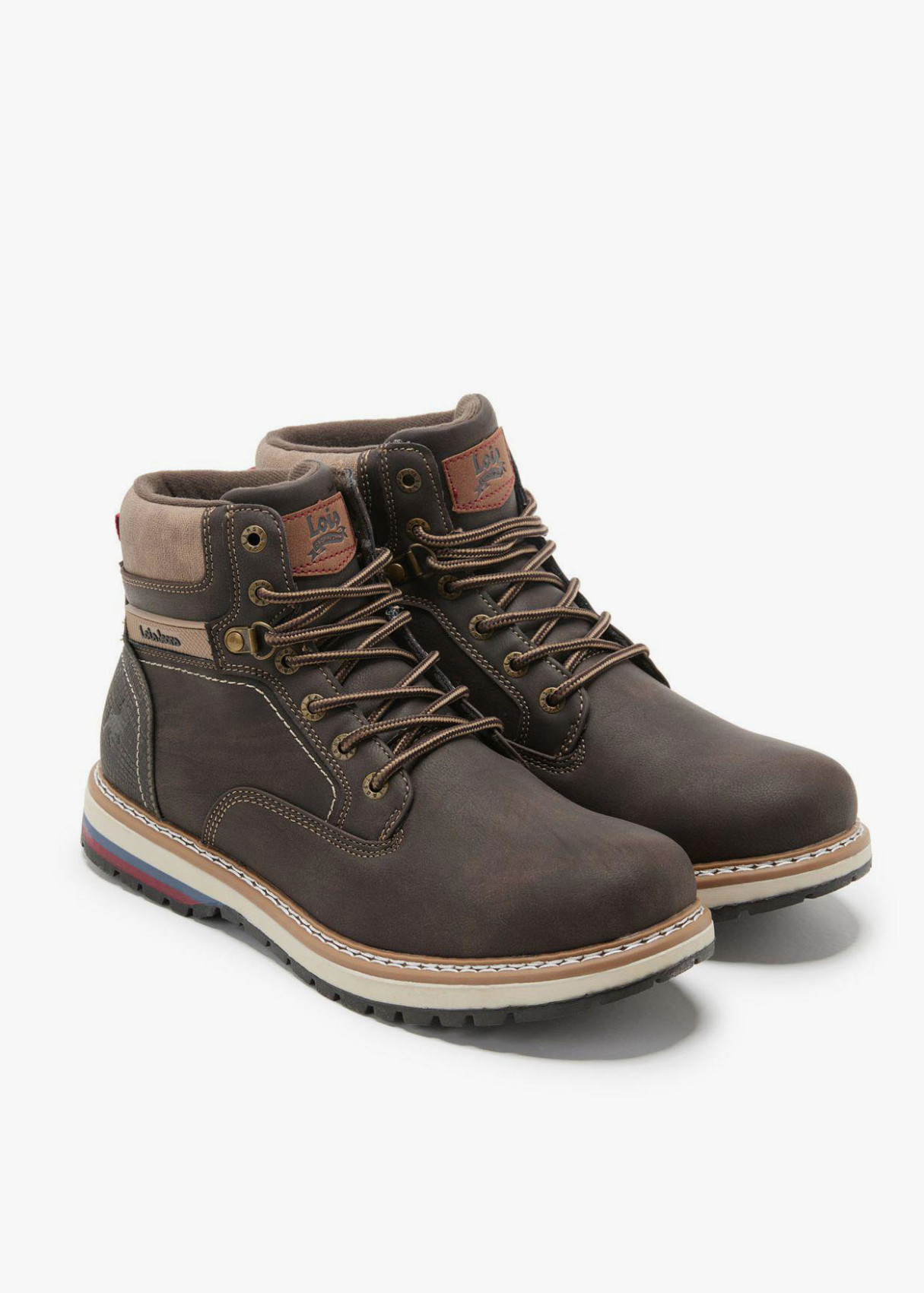 Botas Casual cordones antideslizante marrón