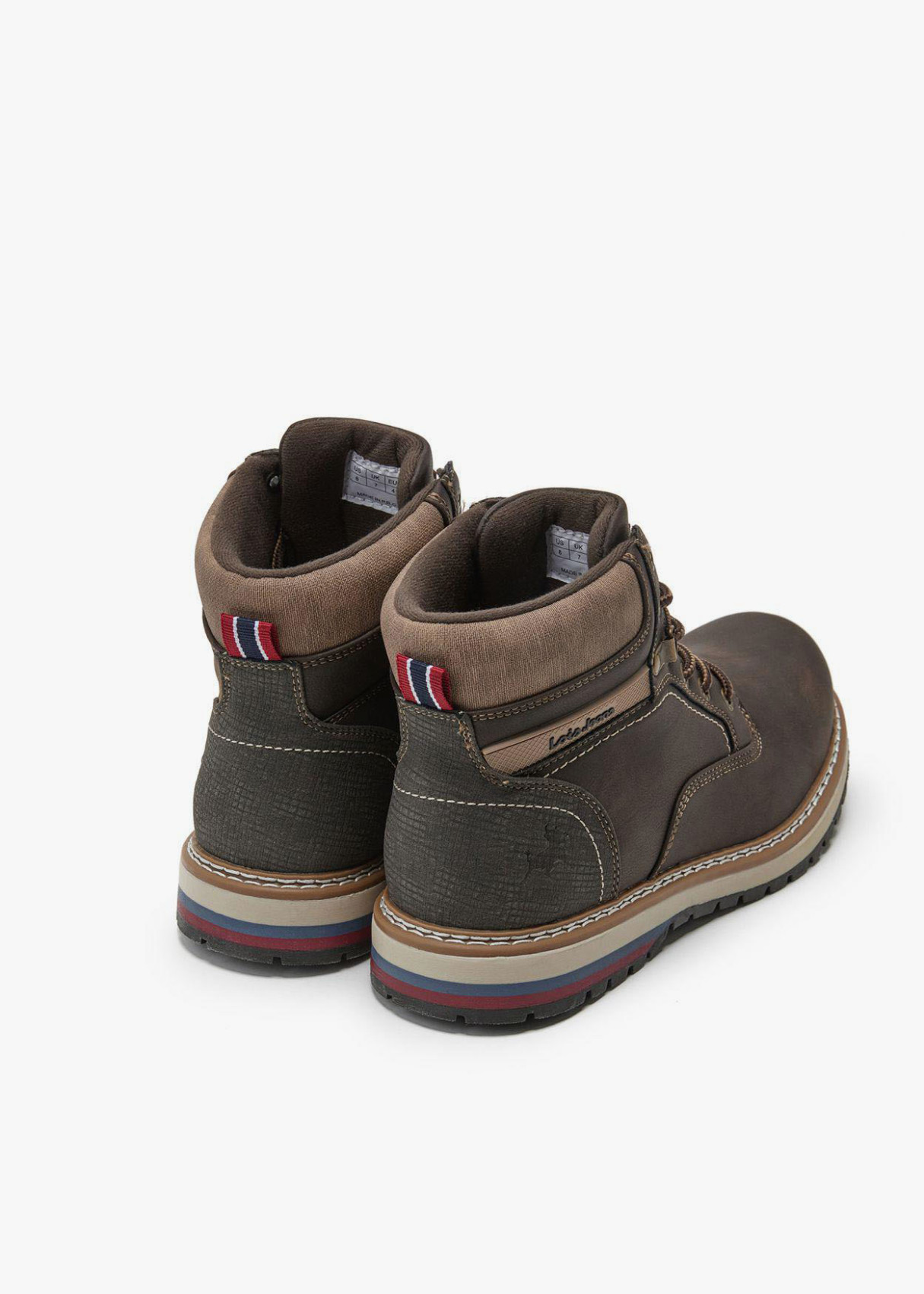 Botas Casual cordones antideslizante marrón