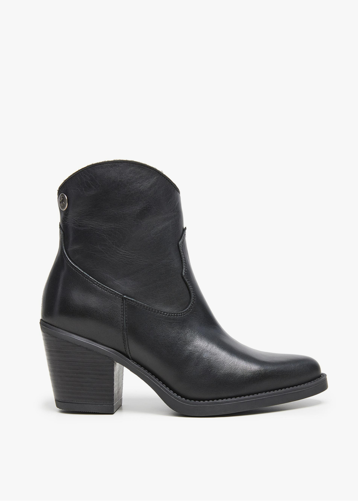 Botines Cowboy de piel negro