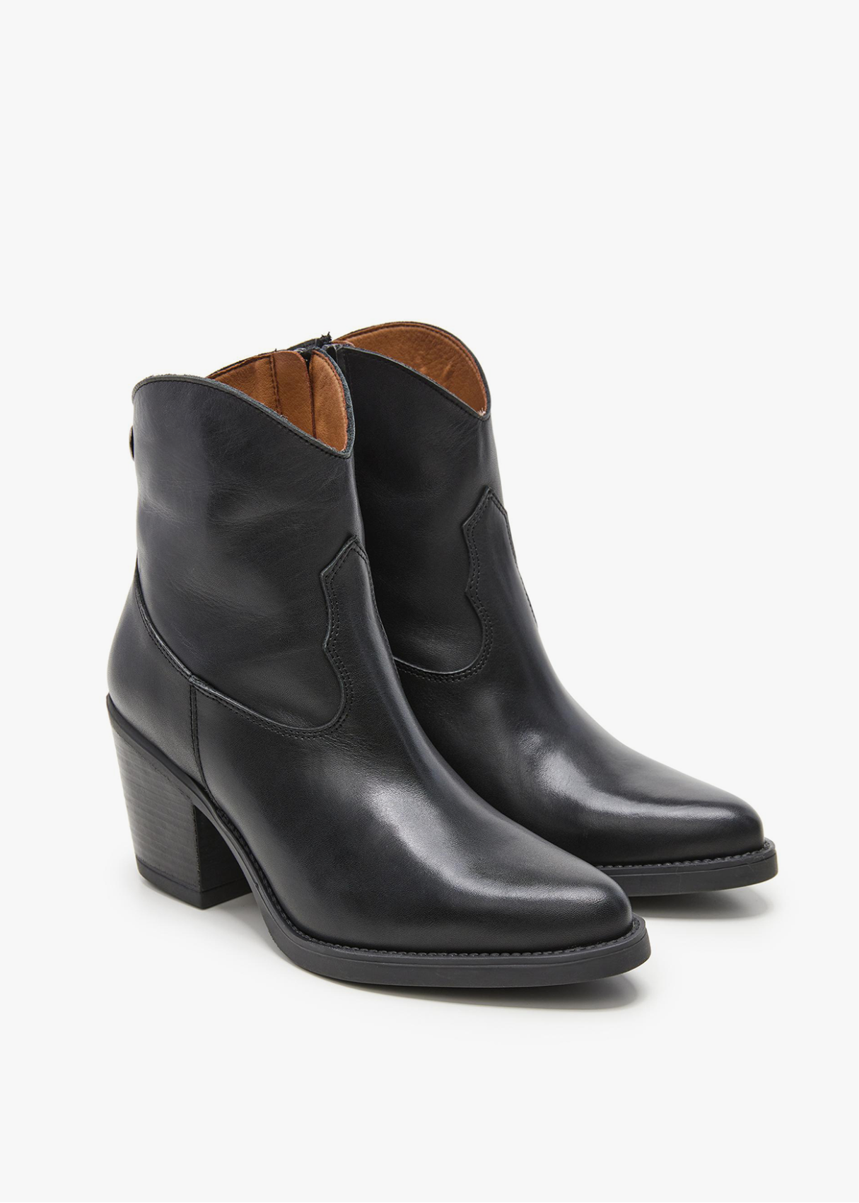 Botines Cowboy de piel negro