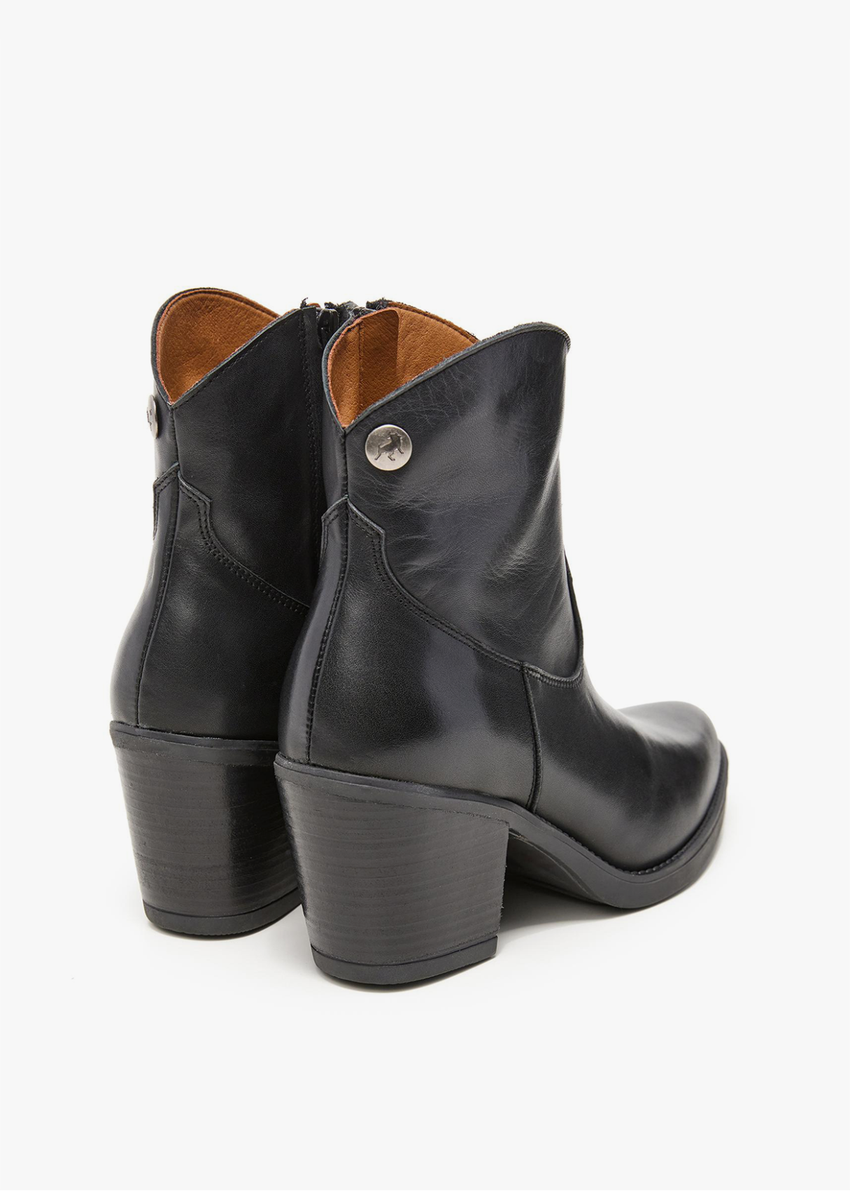 Botines Cowboy de piel negro