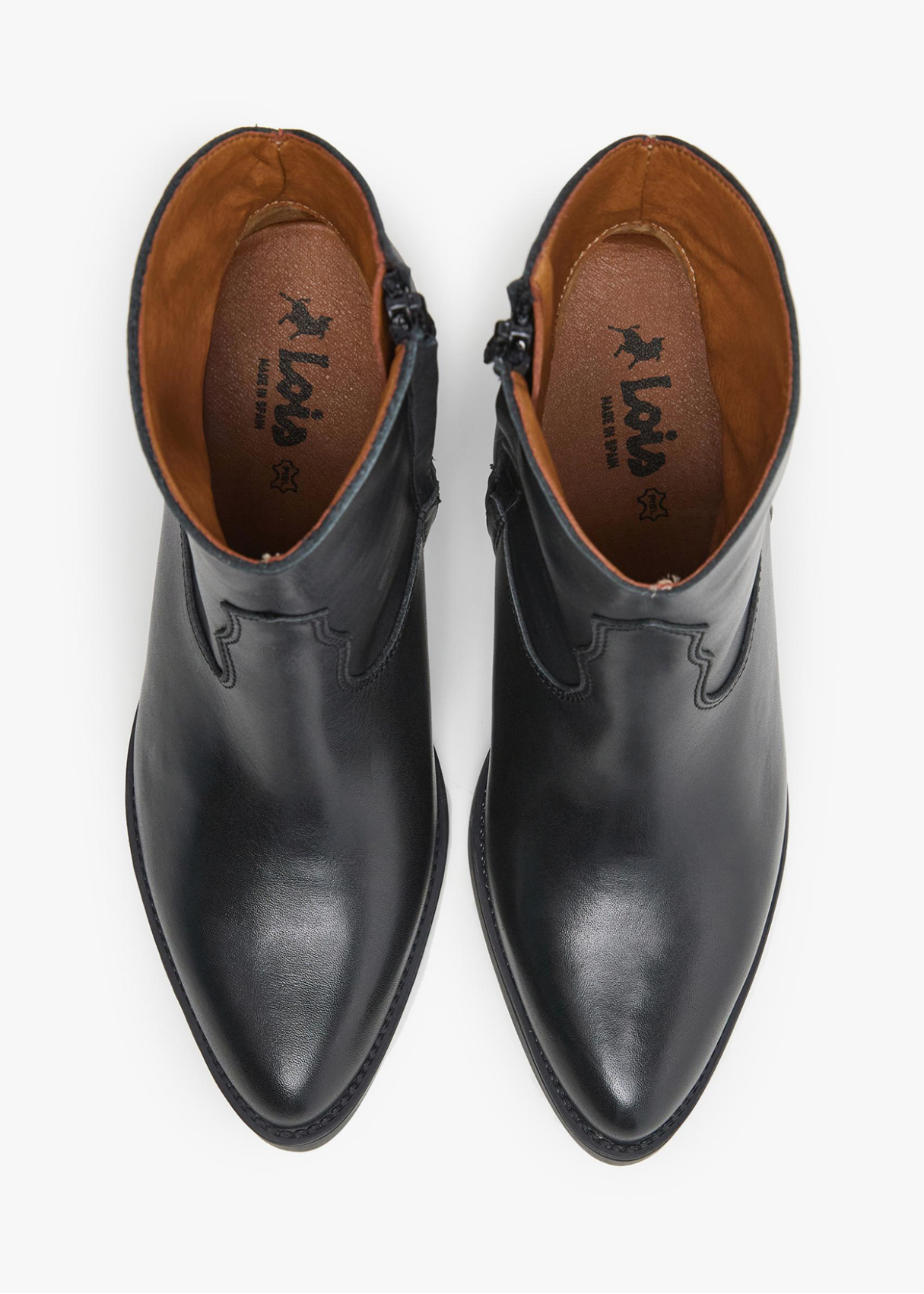 Botines Cowboy de piel negro