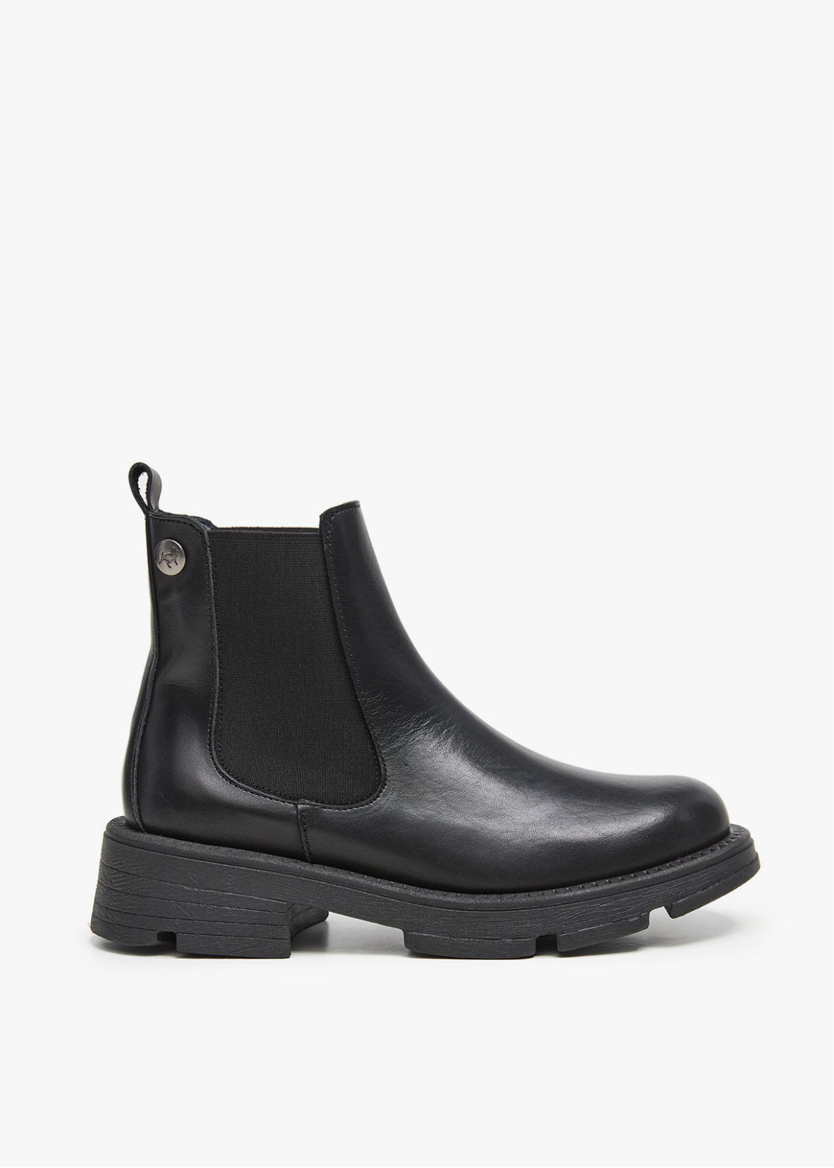 Botines De Piel chelsea negro