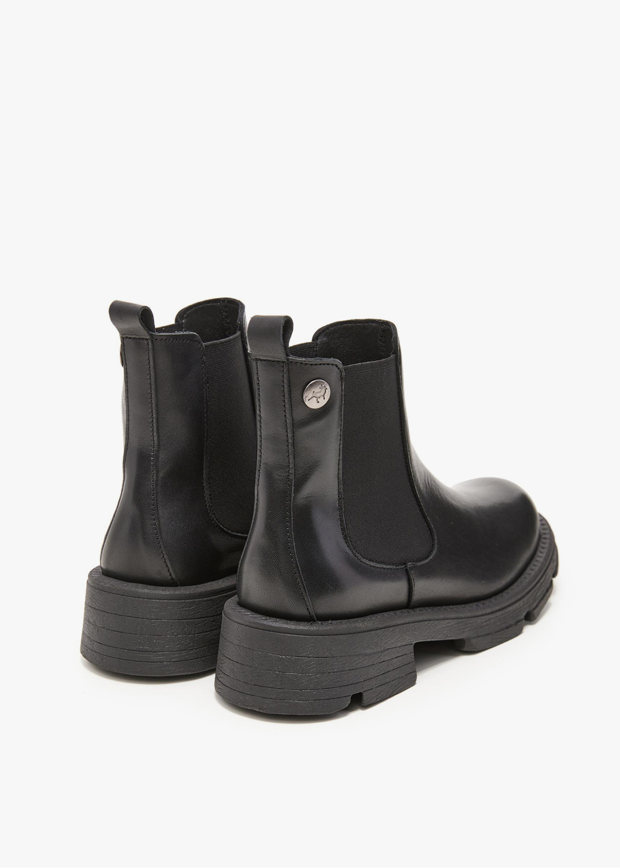 Botines De Piel chelsea negro