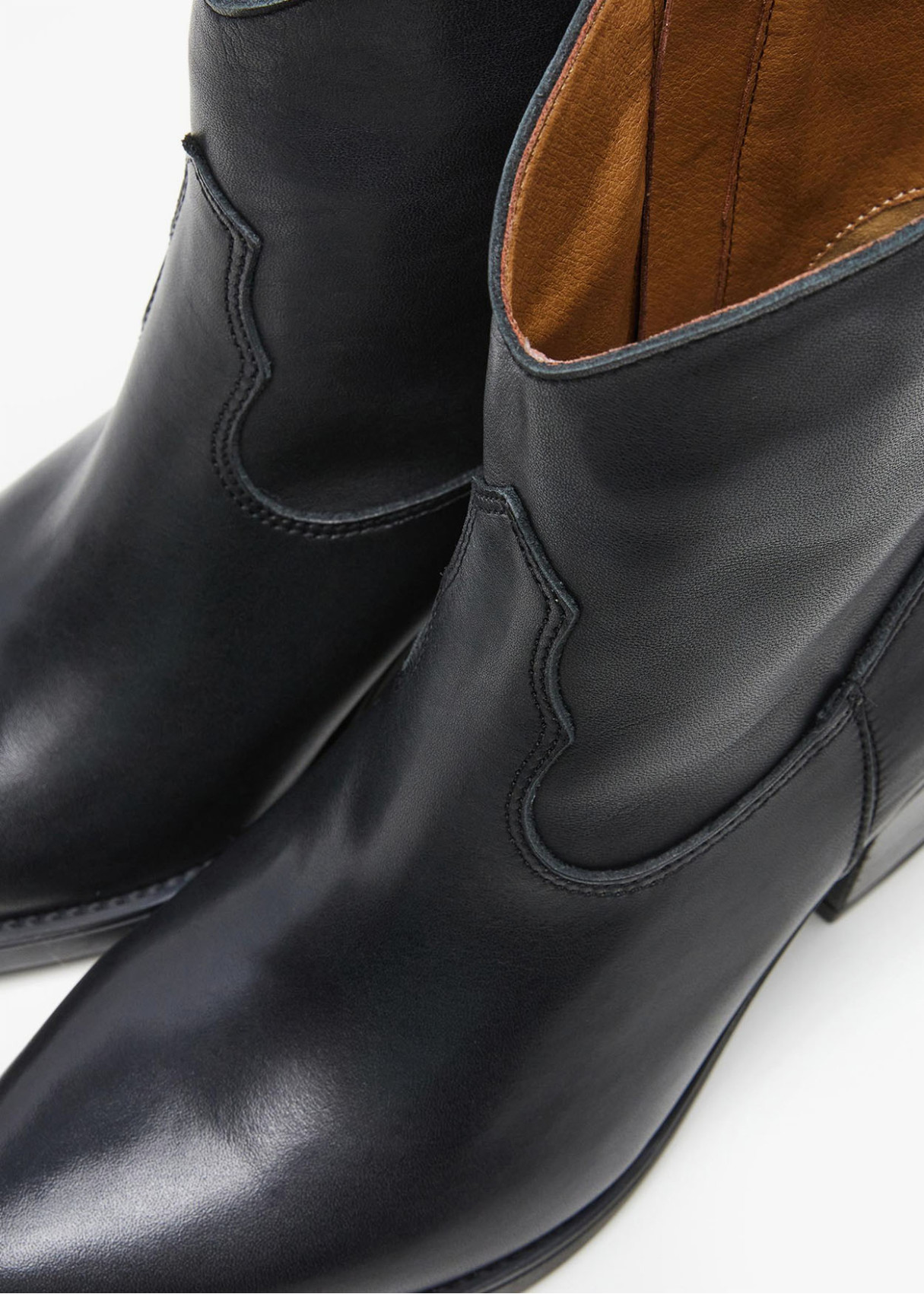 Botines Cowboy de piel negro