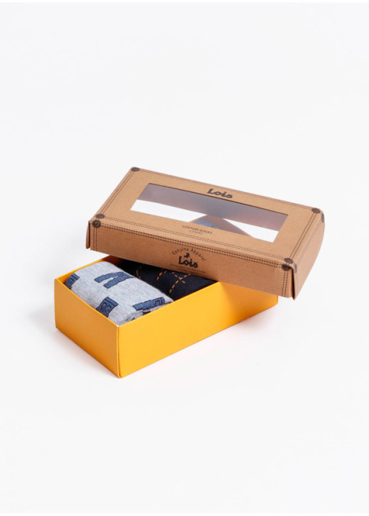 Calcetín Mediano Jeans Pack De 3 Unidades
