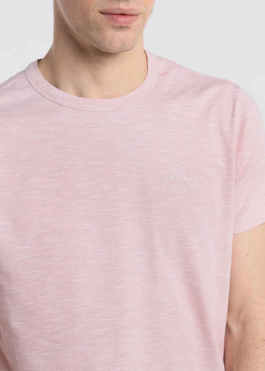 Camiseta Manga Corta Pin Stripe Logo
