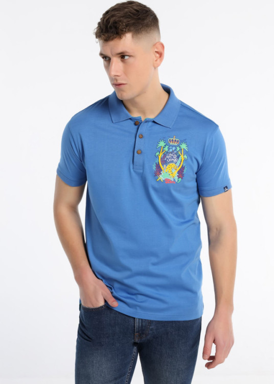 Polo Tapeta Elastica Grafica Pecho