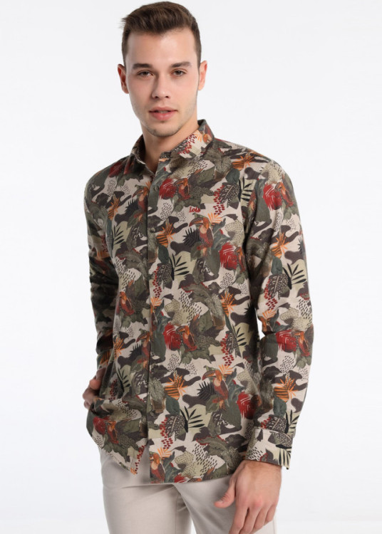 Camisa Manga Larga Estampado