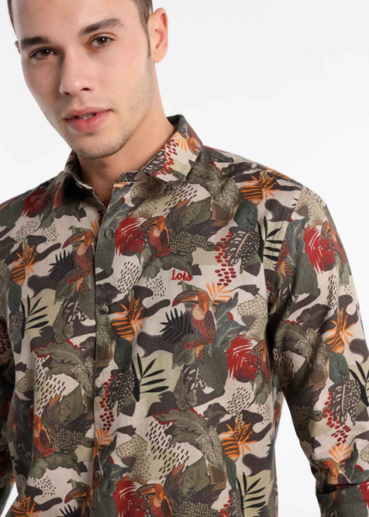 Camisa Manga Larga Estampado