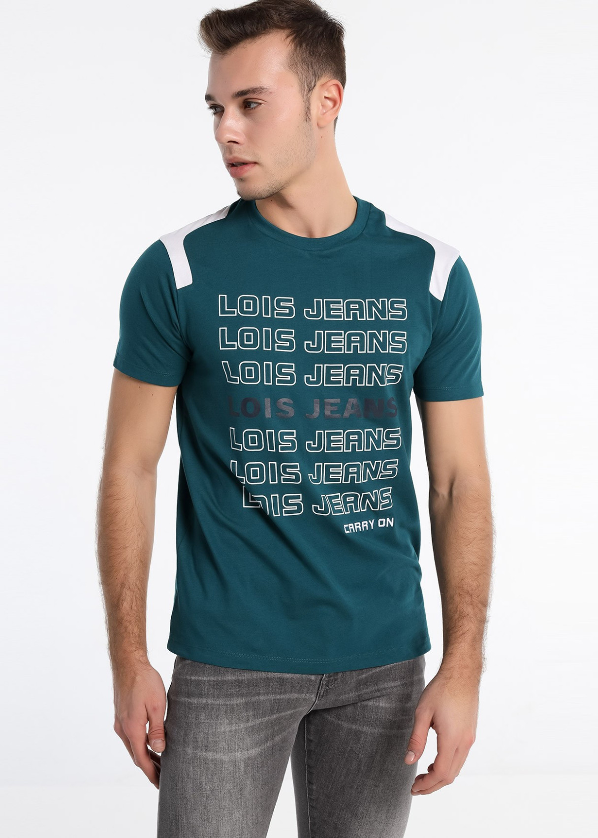 Camiseta Manga Corta Piezas Hombro