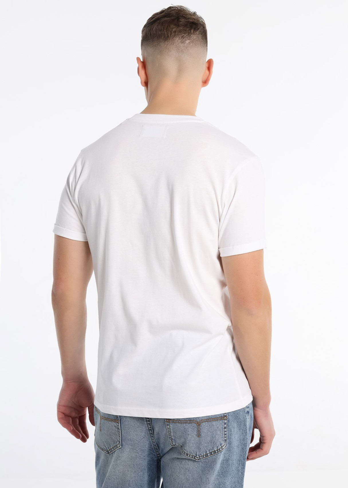 Camiseta Manga Corta Grafica Pecho