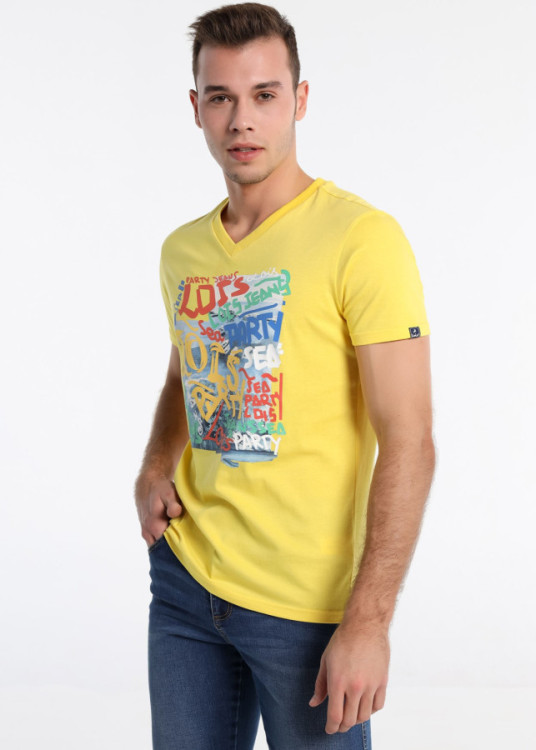 Camiseta Cuello Pico Grafica