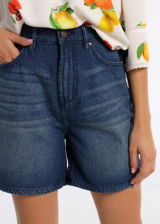 Short Medium Dark Blue