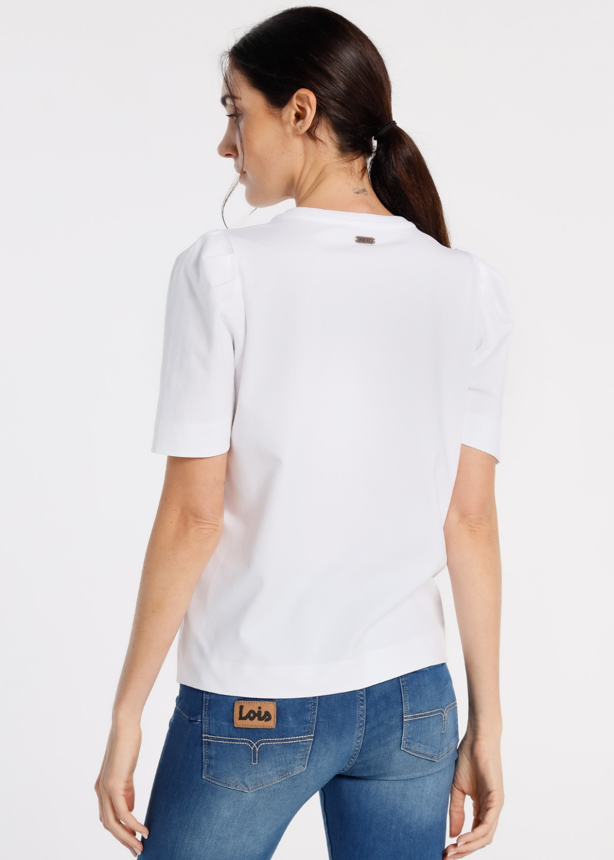Camiseta Manga Pliegue Volumen