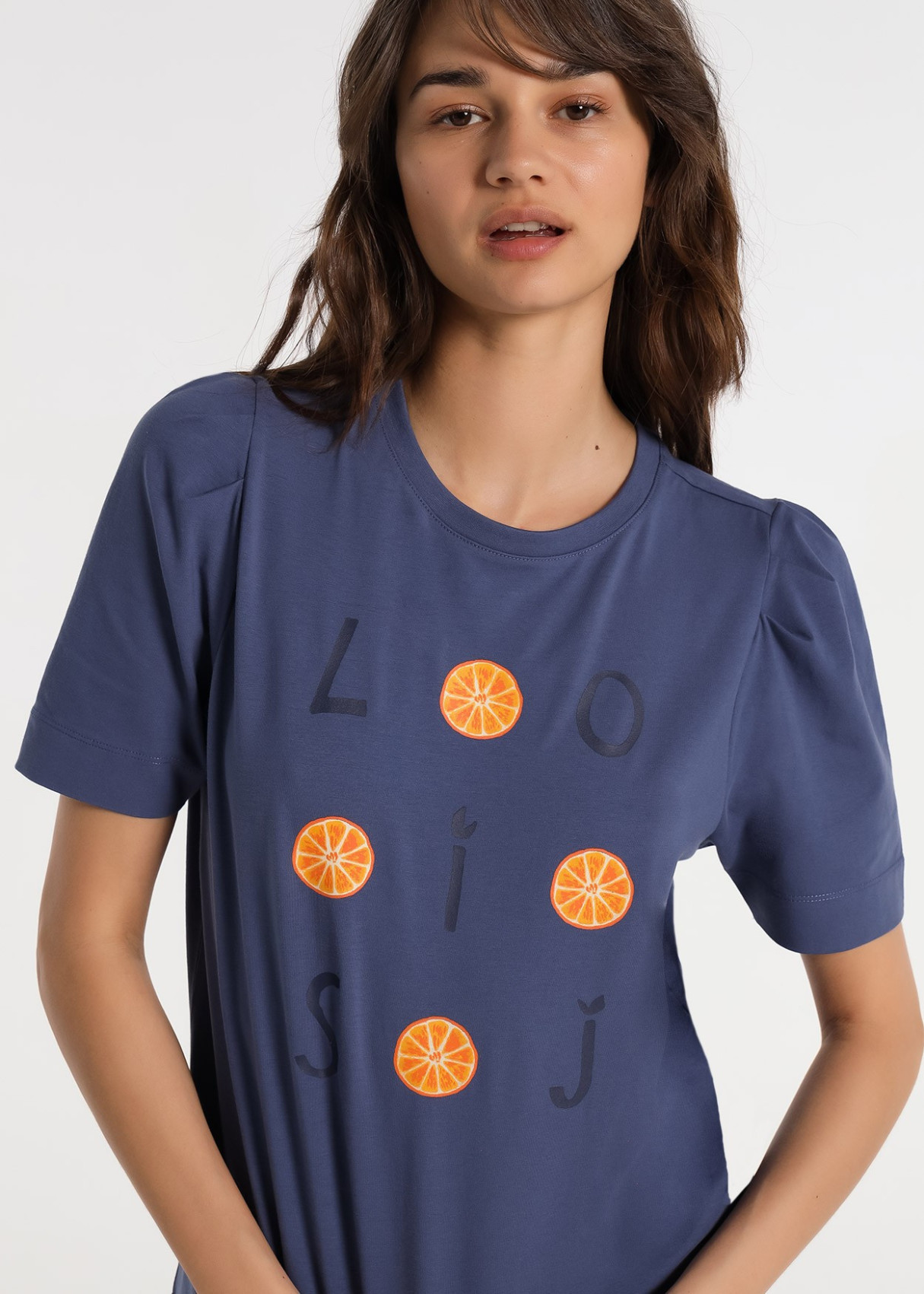 Camiseta Manga Pliegue Volumen