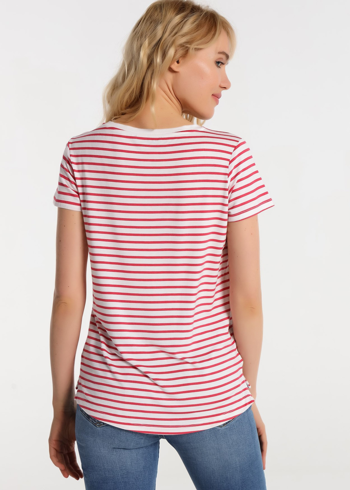 Camiseta Rayas Con Grafica