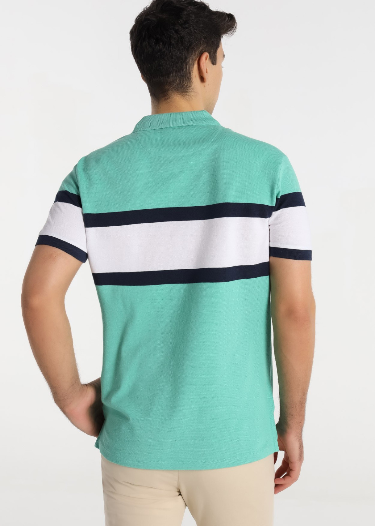 Polo Franja Pecho Bordado 3D