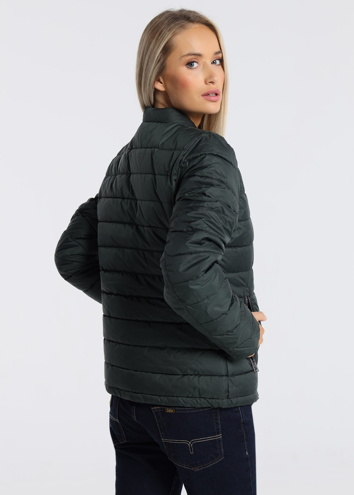 Abrigo acolchado Verde Botella