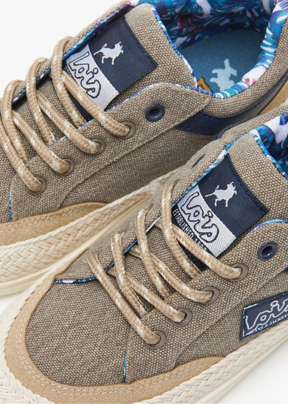 Bambas Yute Textil Cordones beige