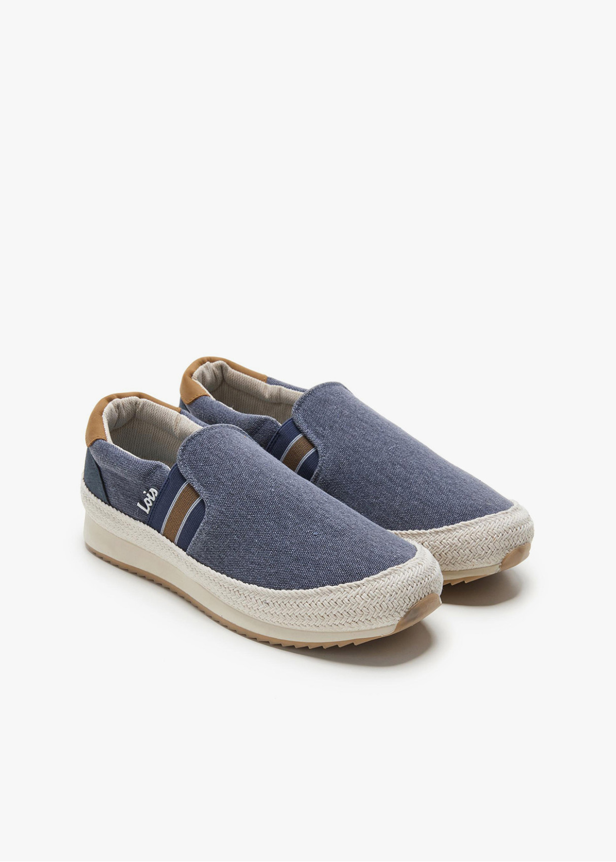 Bambas Yute Textil Tipo Slip-on azul