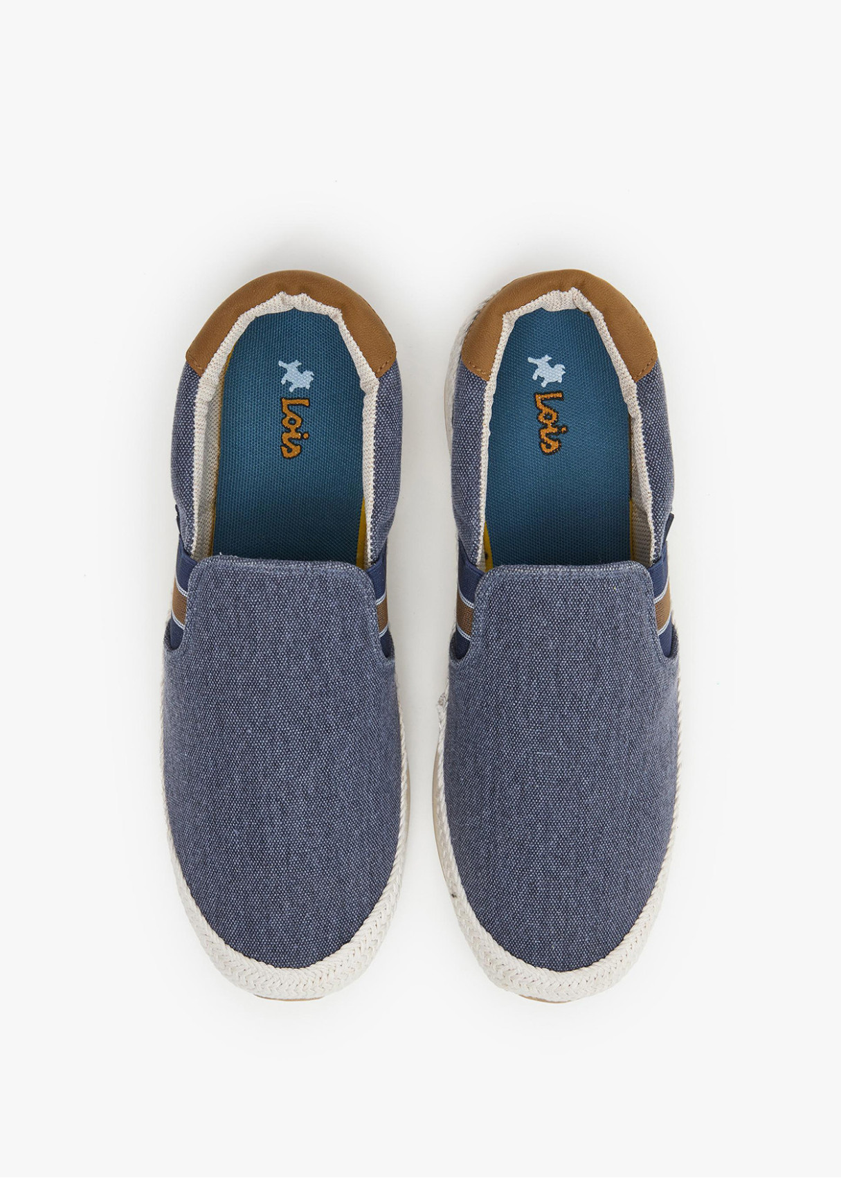 Bambas Yute Textil Tipo Slip-on azul