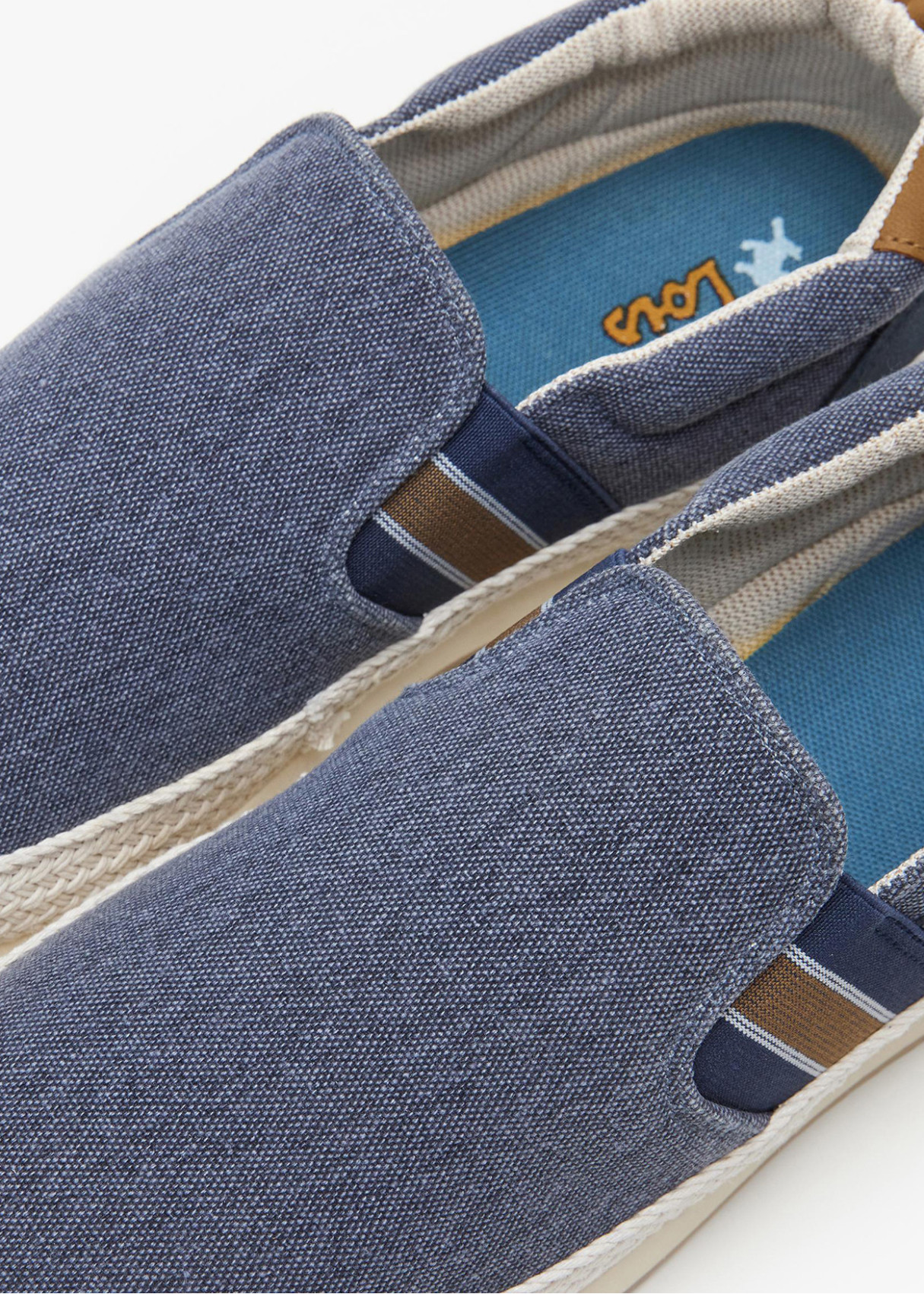 Bambas Yute Textil Tipo Slip-on azul