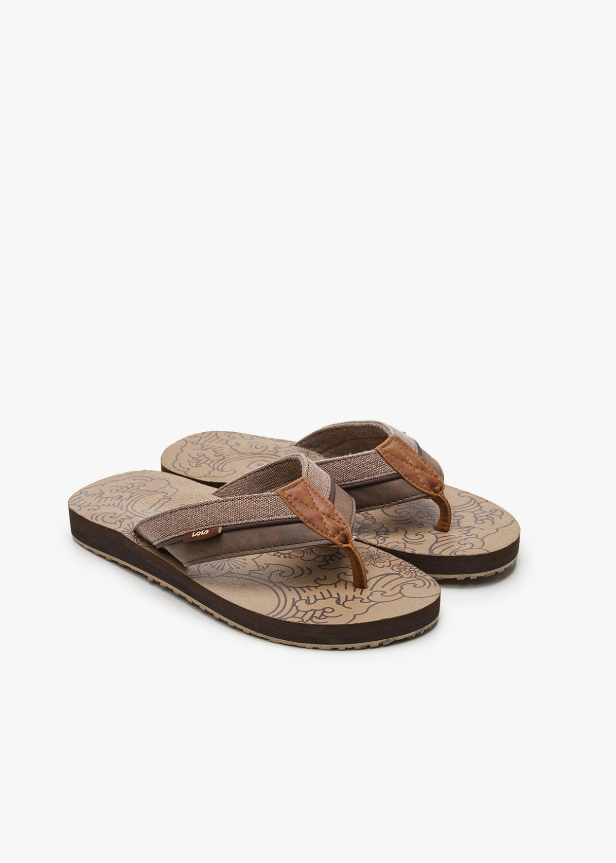 Sandalias Casual tiras marrón