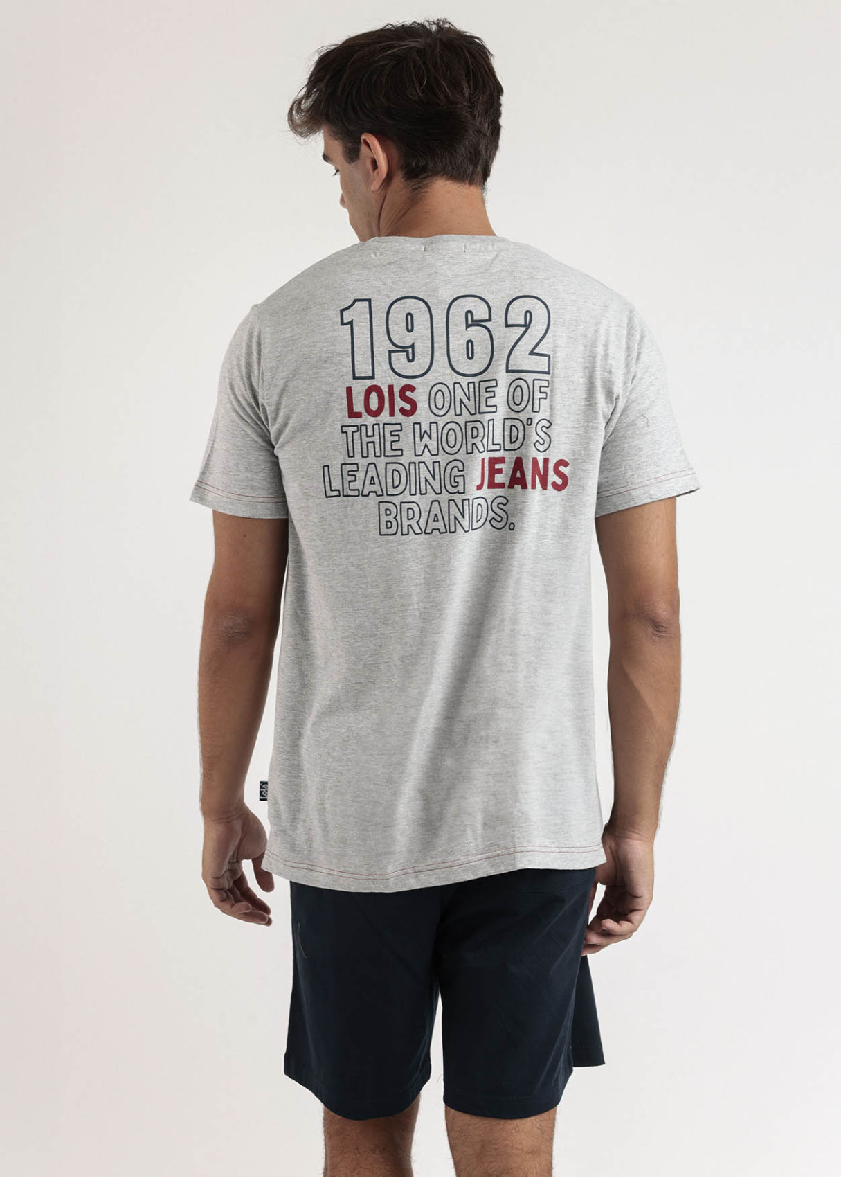 Pijama Manga Corta Leader gris jaspe