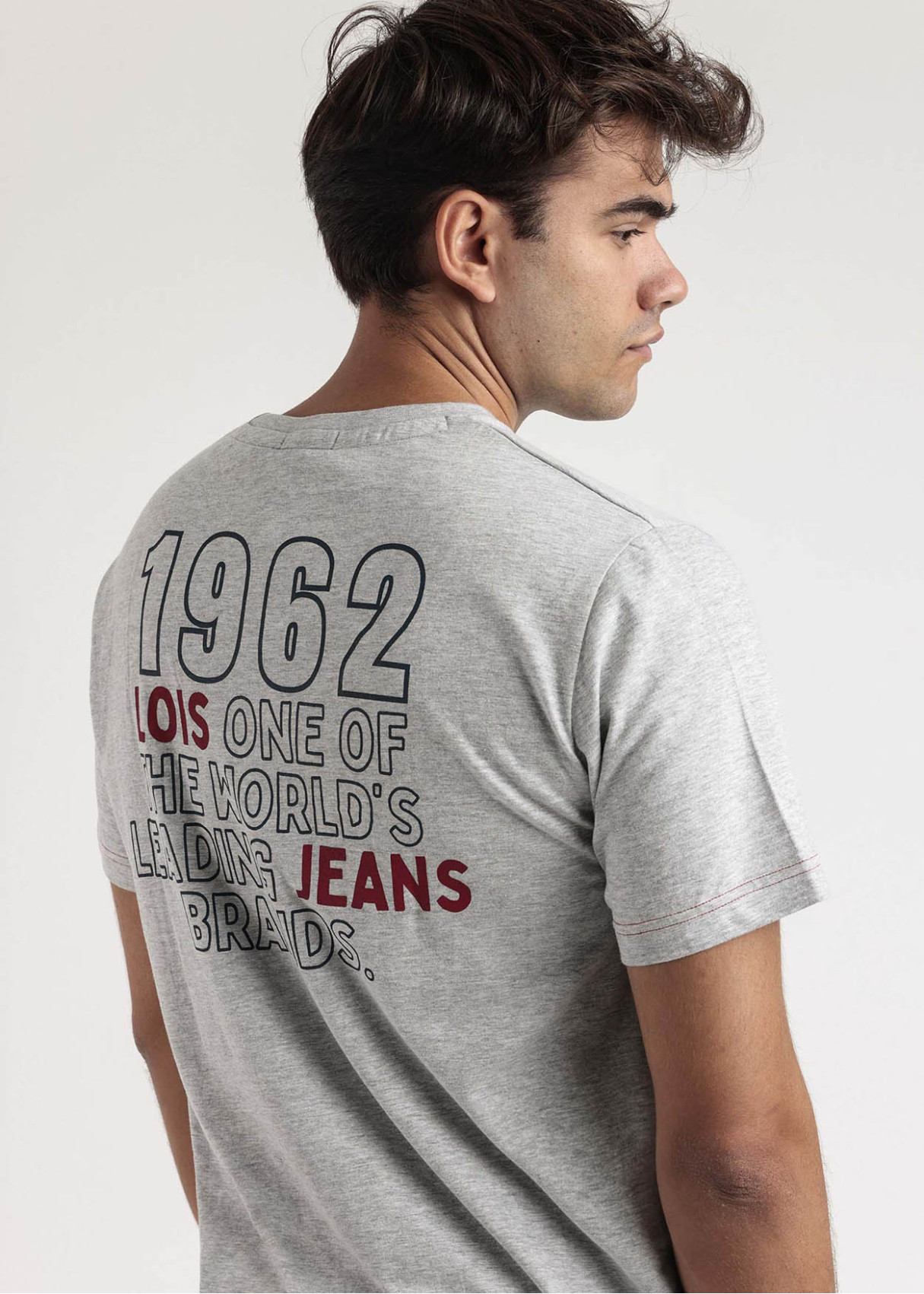 Pijama Manga Corta Leader gris jaspe