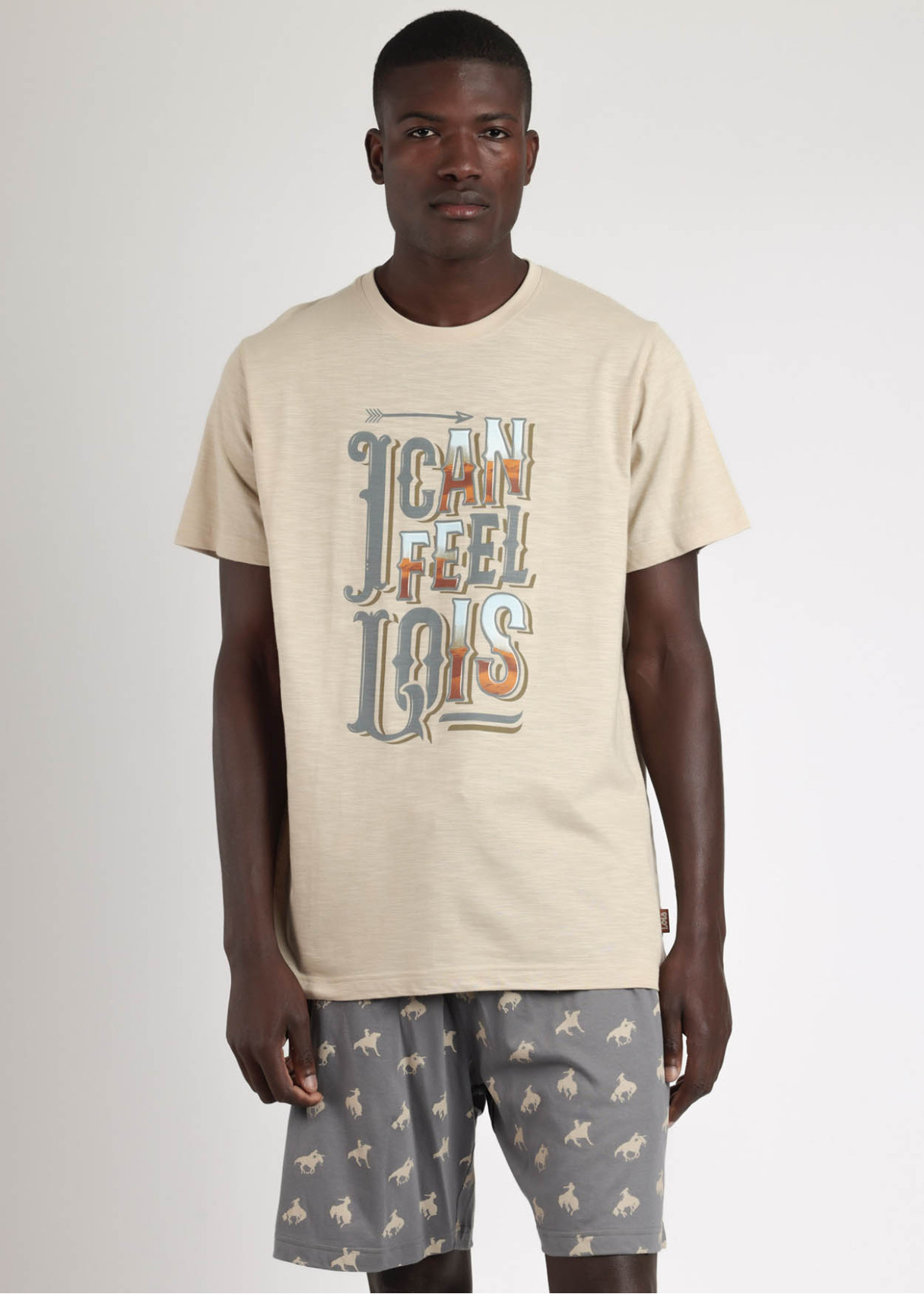 Pijama Manga Corta Generals beige