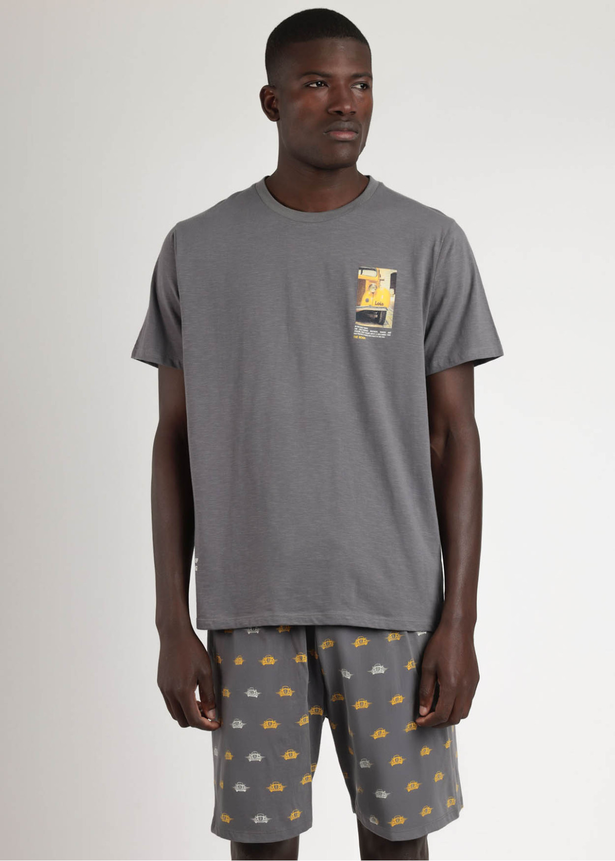 Pijama Manga Corta Generals gris
