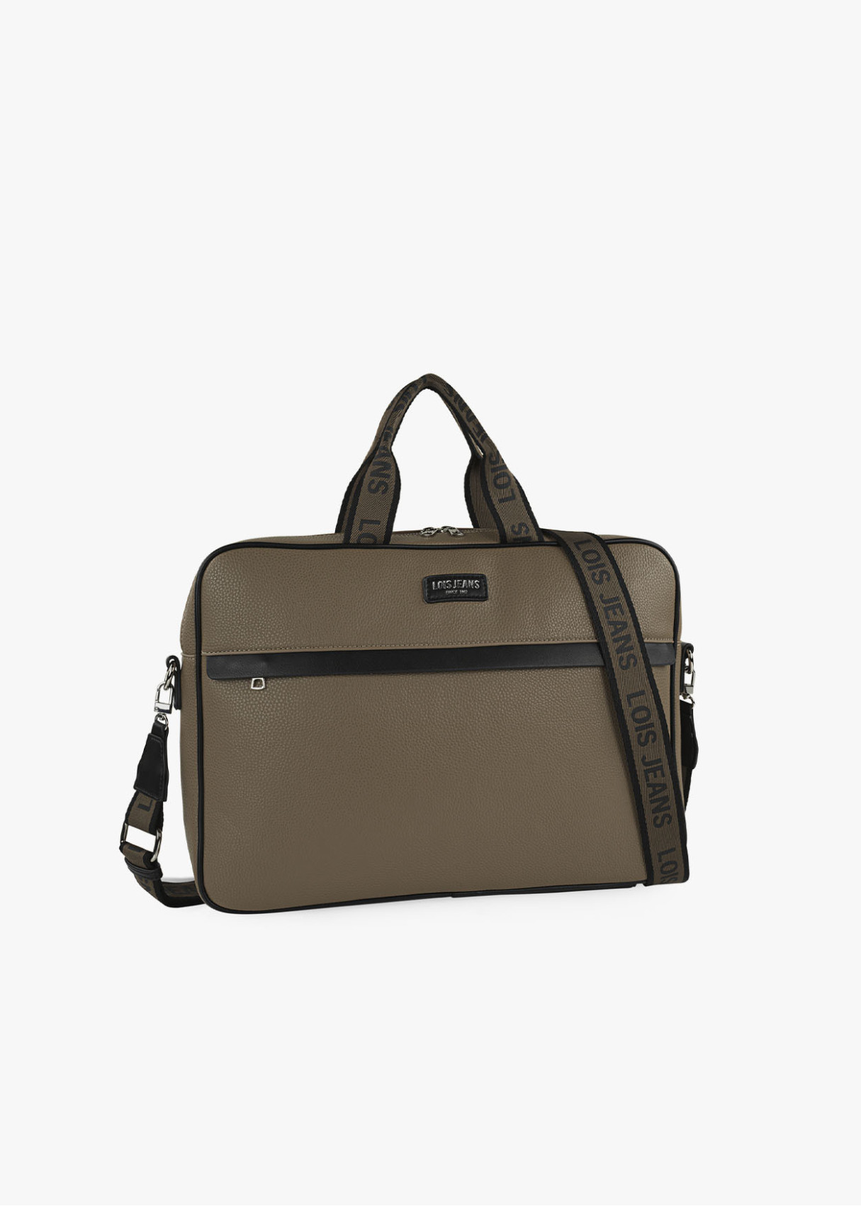 Portadocumentos ajustable bolsillo frontal cremallera verde