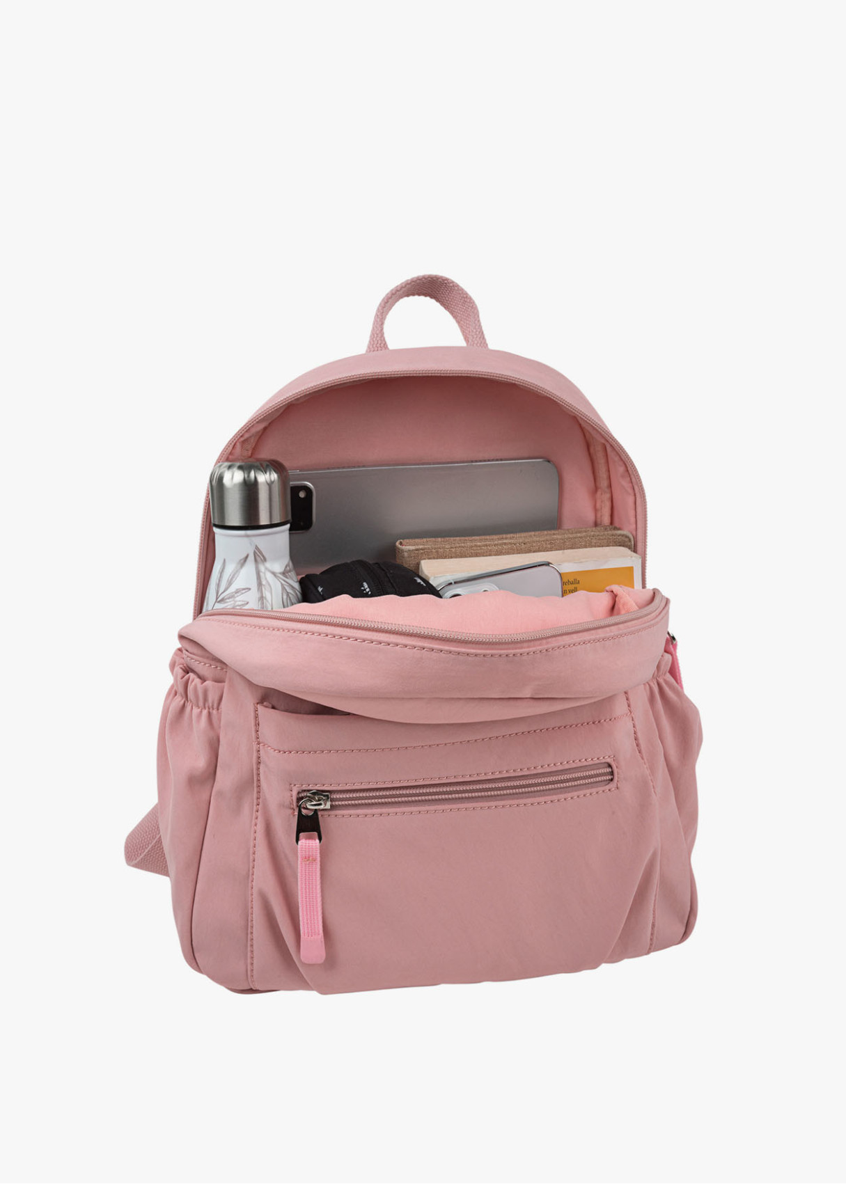 Mochila multifunción antirrobo impermeable rosa