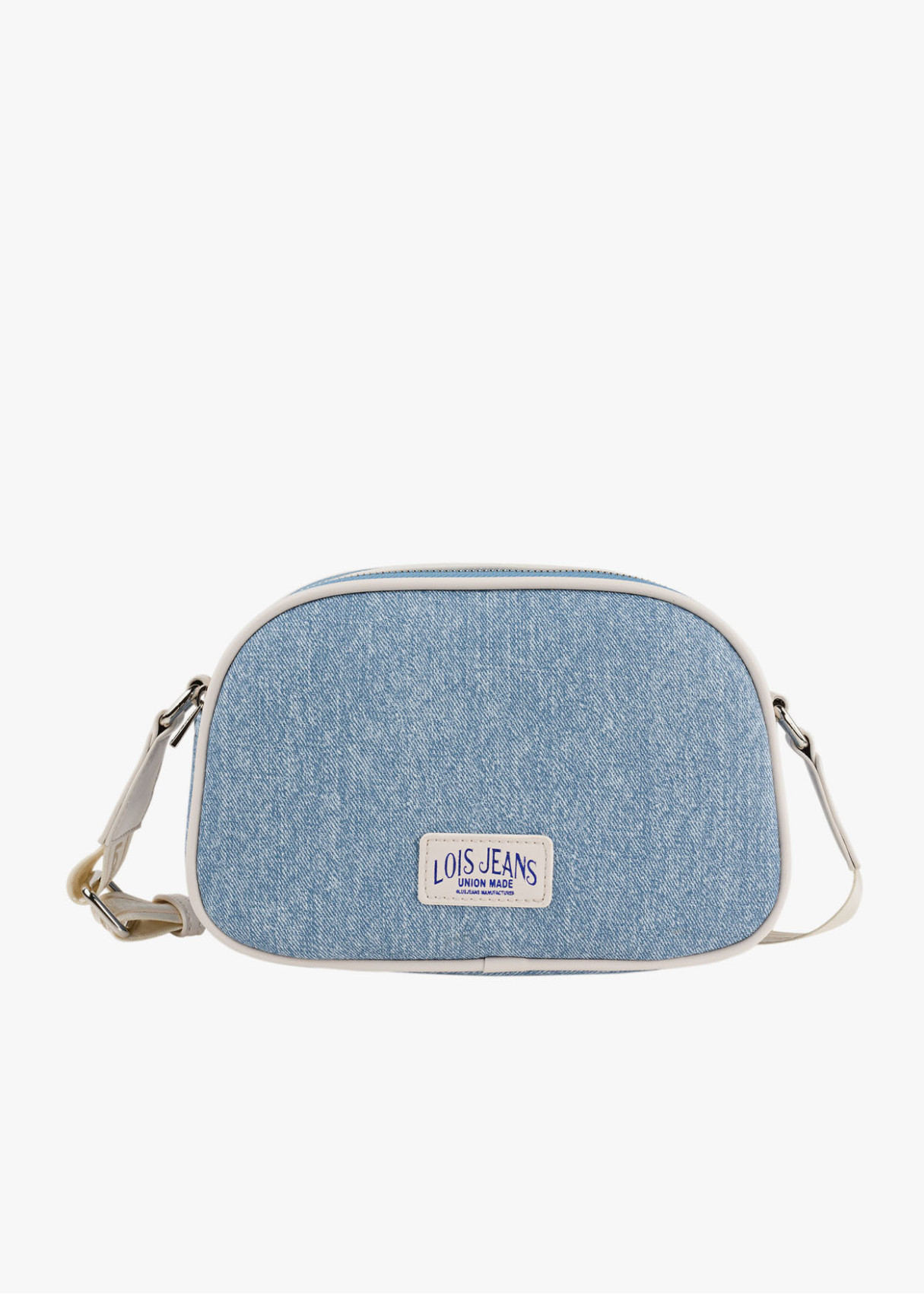 Bandolera ajustable logo frontal bolsillo trasero azul