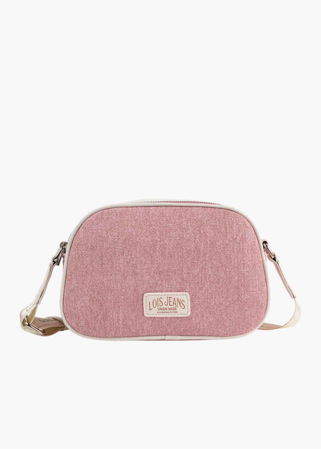 Bandolera ajustable logo frontal bolsillo trasero rosa