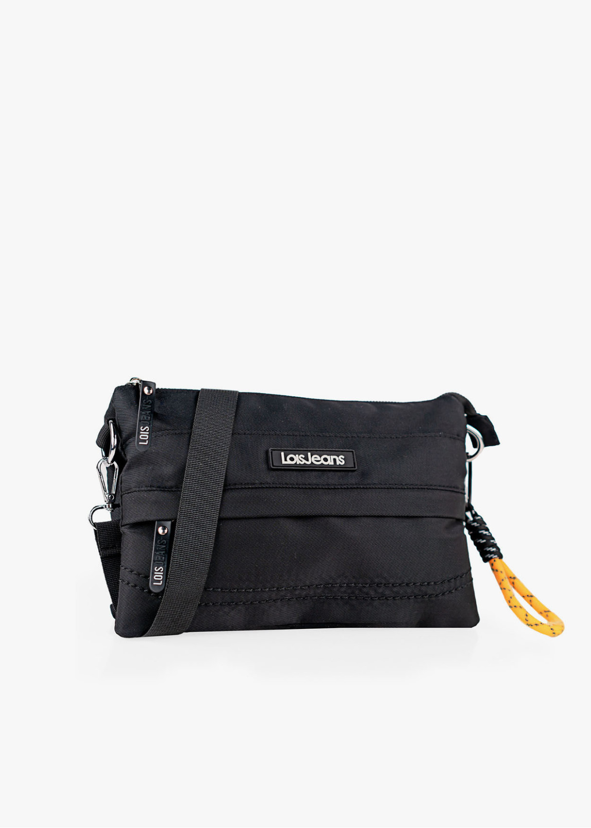 Bolso Bandolera ajustable impermeable bolsillo frontal negra