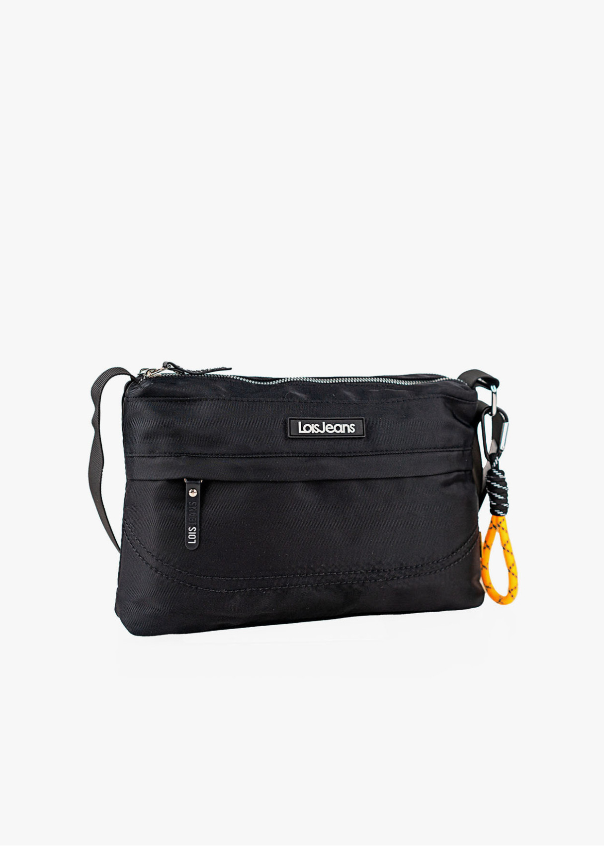 Bolso Bandolera impermeable ajustable detalle colgador negro