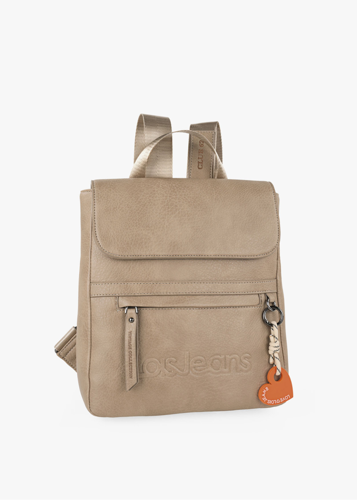Mochila ajustable antirrobo impermeable beige