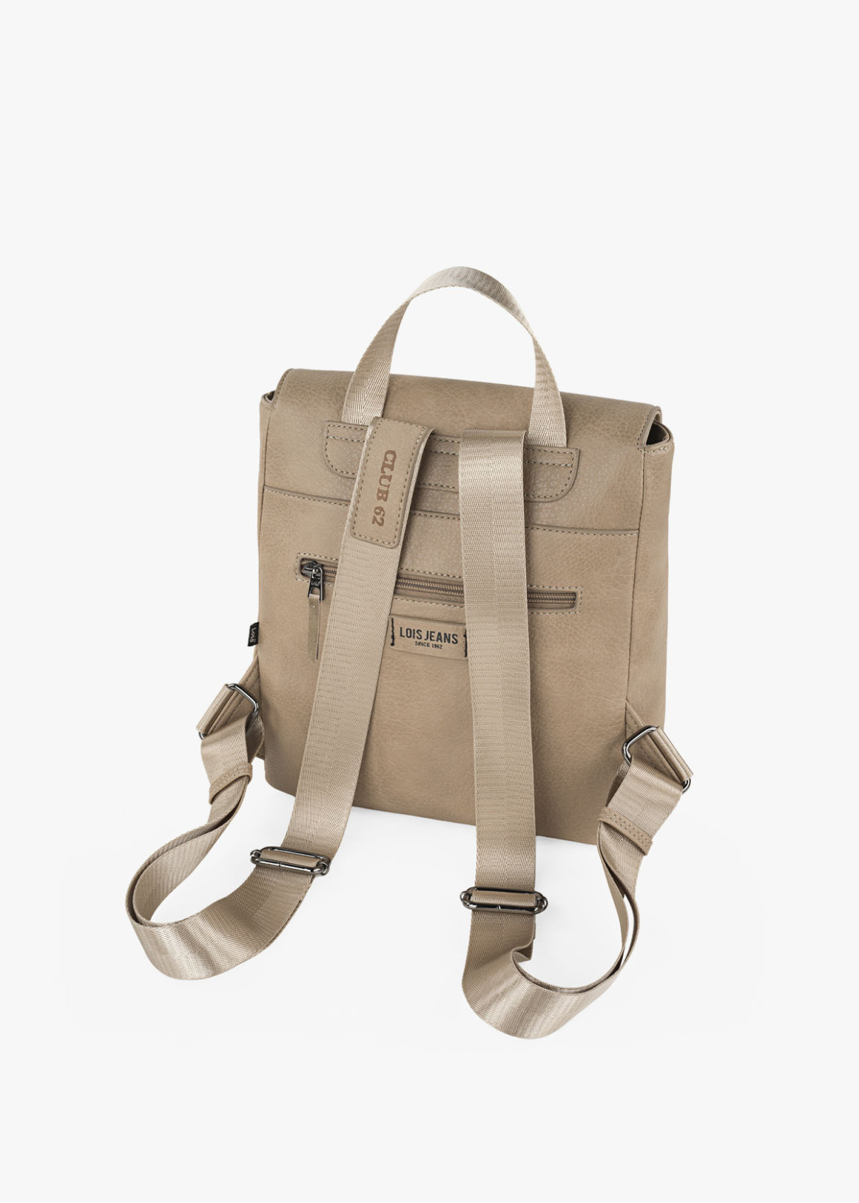 Mochila ajustable antirrobo impermeable beige