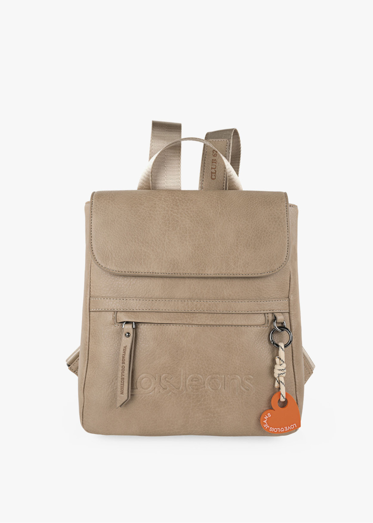 Mochila ajustable antirrobo impermeable beige