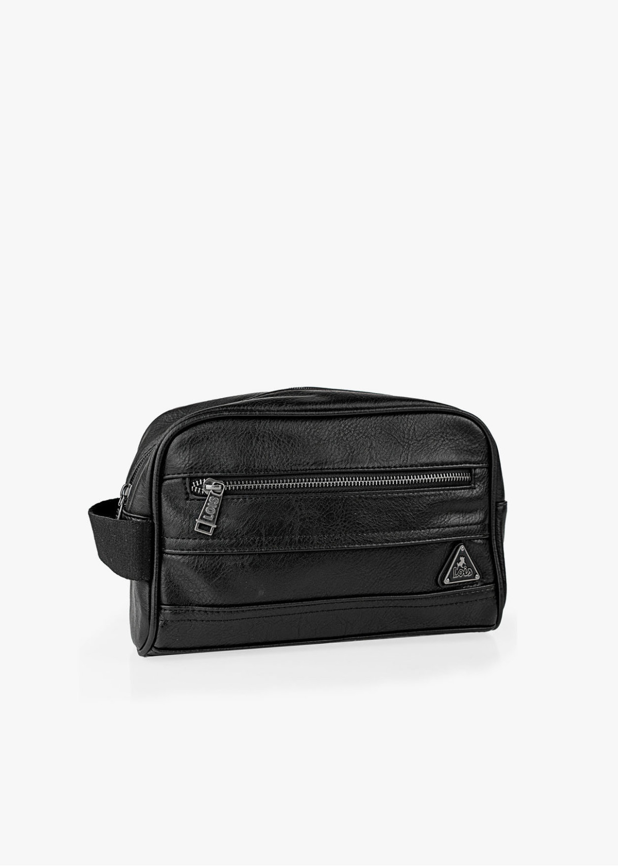 Neceser Pequeño cremalleras y asa lateral negro