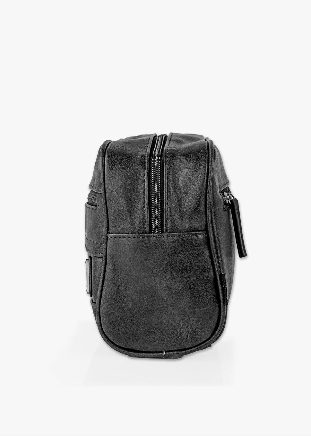 Neceser Pequeño cremalleras y asa lateral negro