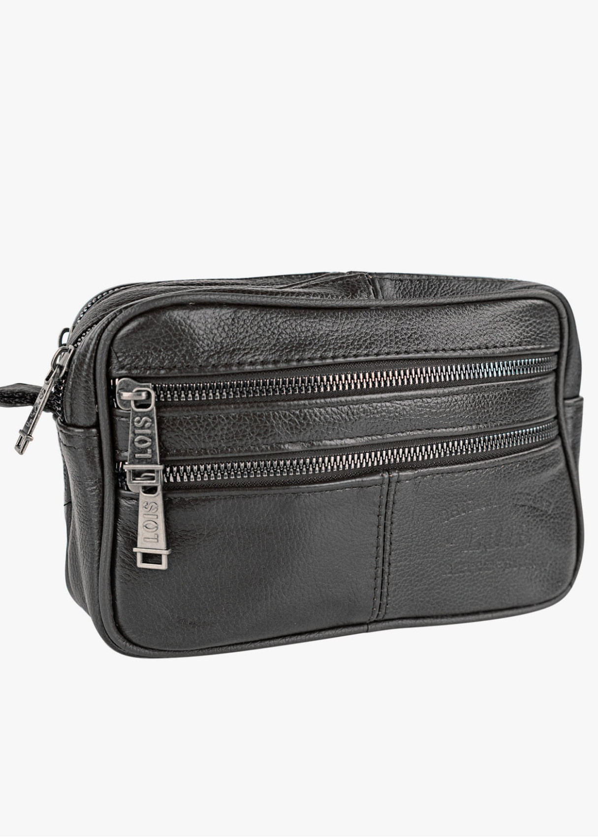 Bolso De Mano Multifuncional cremalleras negro